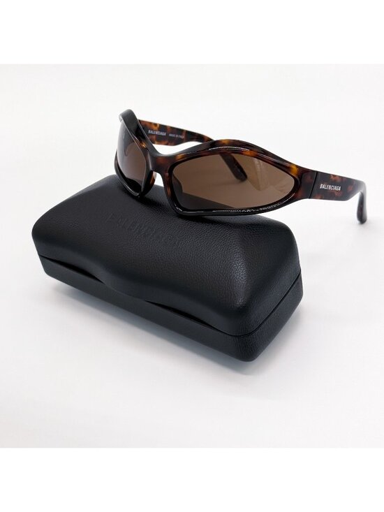 NEW BALENCIAGA BB0314S 002 SUNGLASSES HAVANA UNISEX GEOMETRIC EYEWEAR BALENCIAGA main image 8